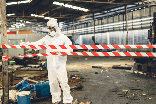 Professional Biohazard technician working in Beaver Creek, TX